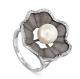 Кольцо из белого золота KABAROVSKY K11-11004-1500 с бриллиантом и жемчугом